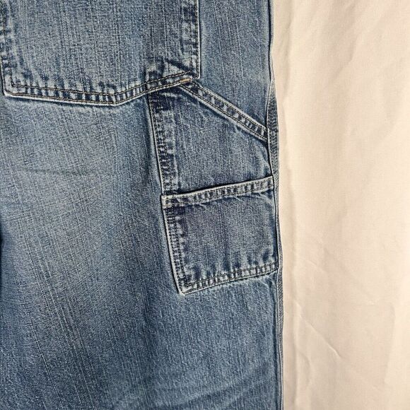 Vintage Structure Carpenter Jeans Men's 38X29 Medium Wash Distressed 100% Cotton - Picture 8 of 14